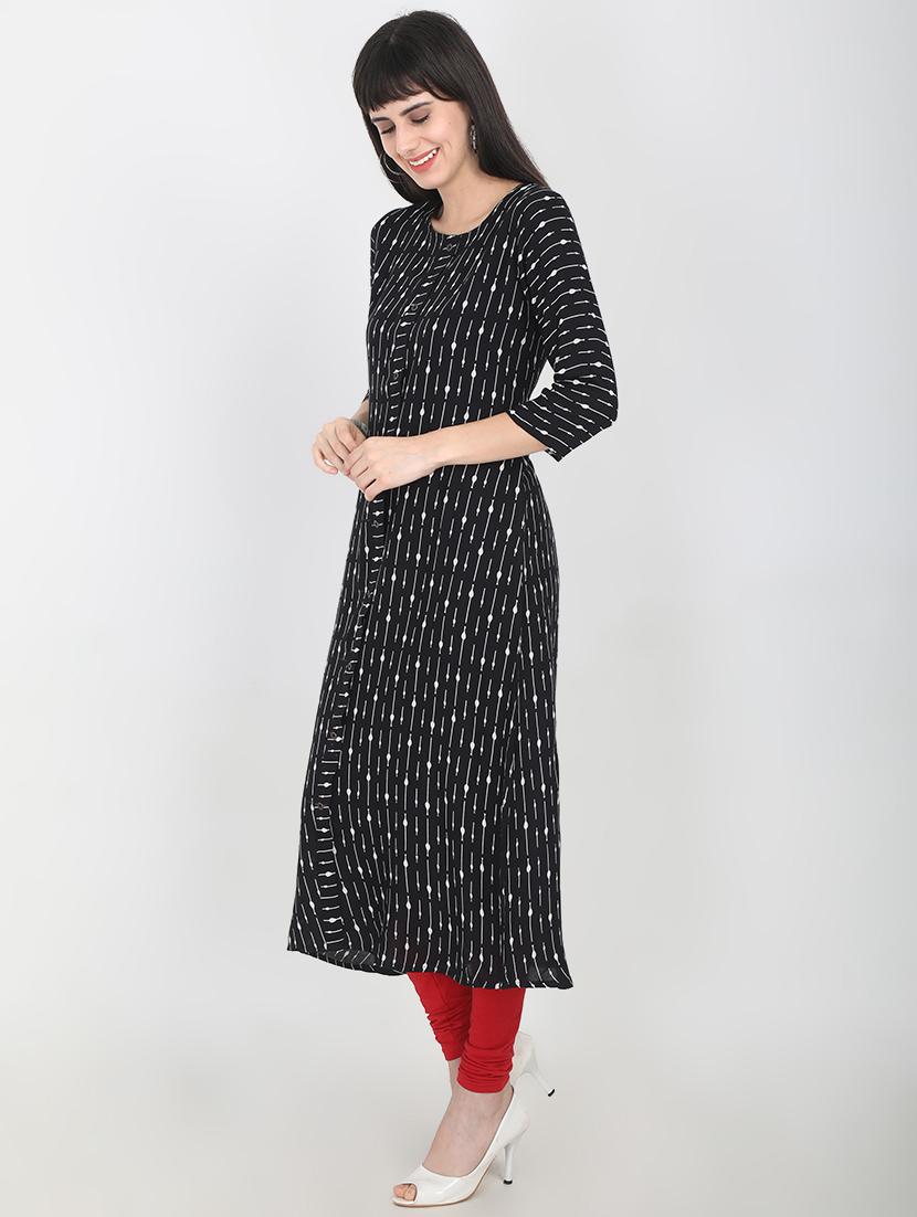 printed a-line kurta - 16715304 - Zoom Image - 2