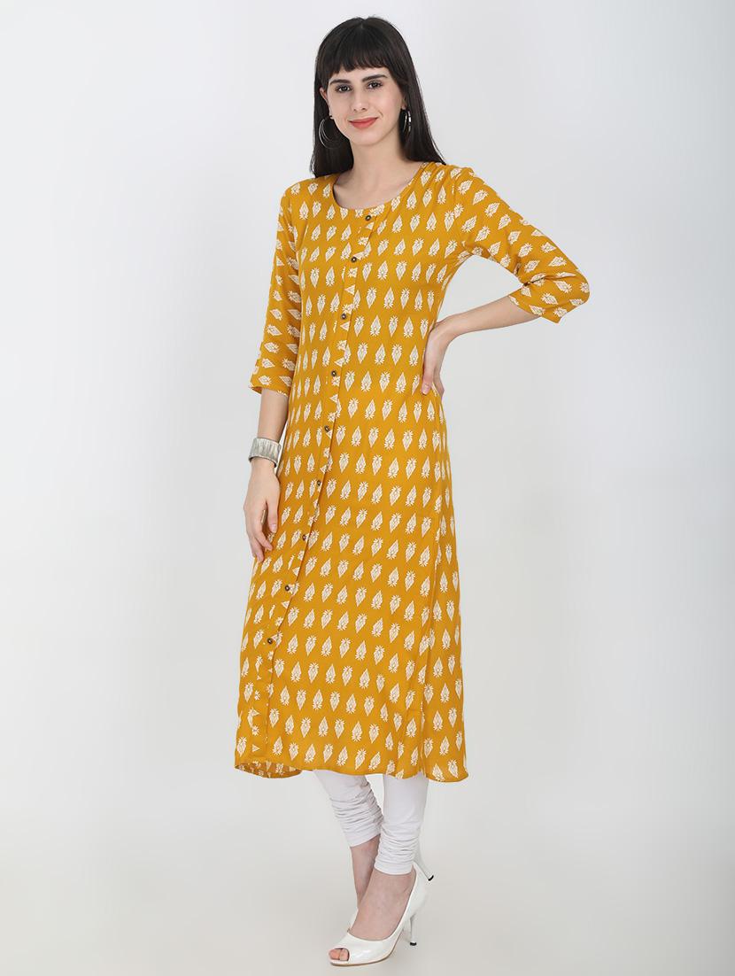 printed a-line kurta - 16715307 - Zoom Image - 2
