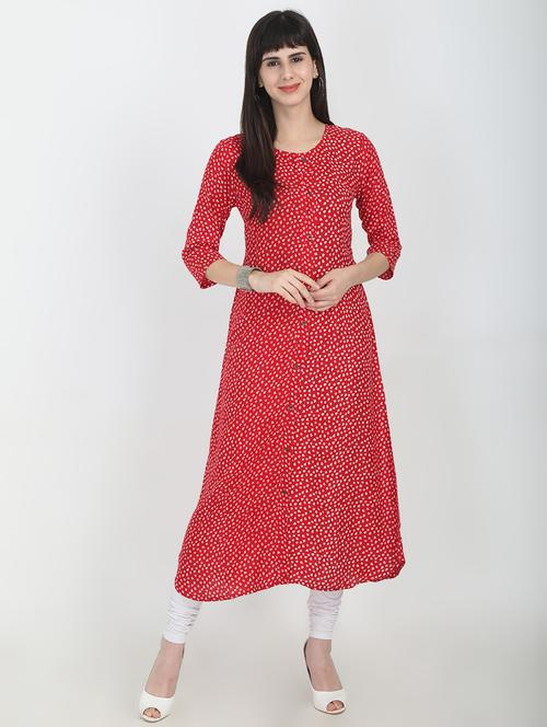 floral a-line kurta - 16715308 - Standard Image - 1