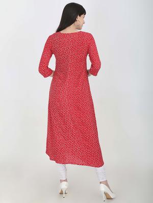 floral a-line kurta - 16715308 - Standard Image - 3