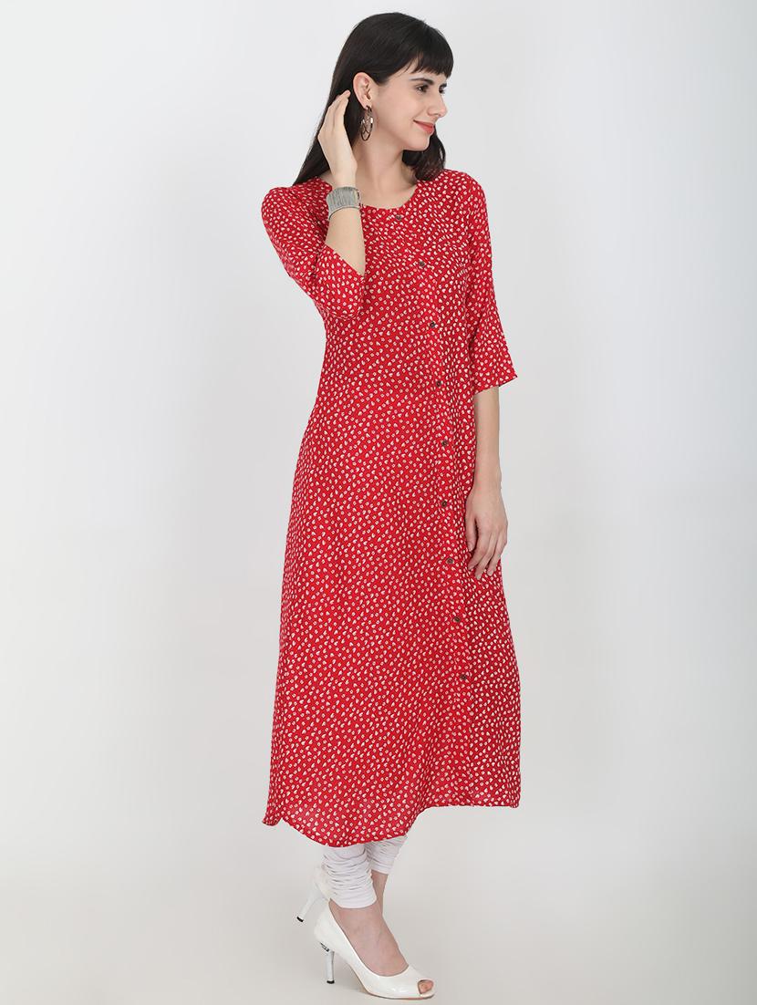 floral a-line kurta - 16715308 - Zoom Image - 2
