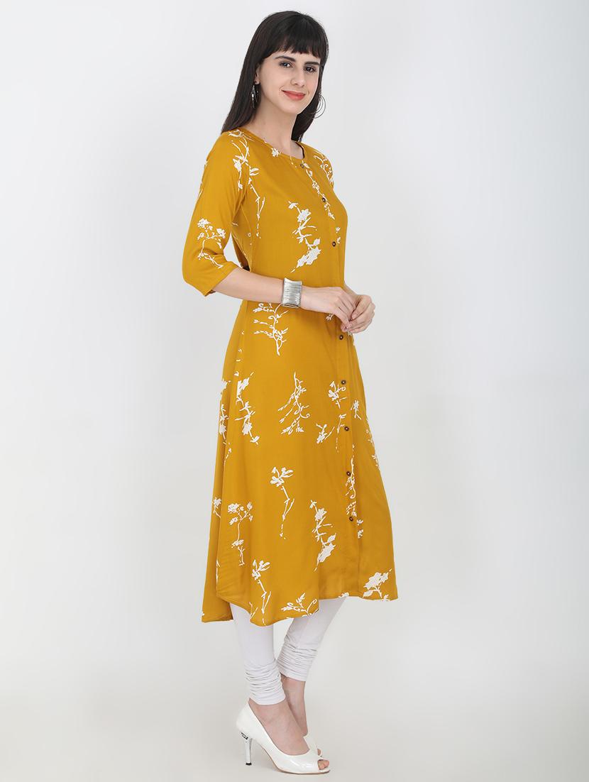 floral a-line kurta - 16715309 - Zoom Image - 2