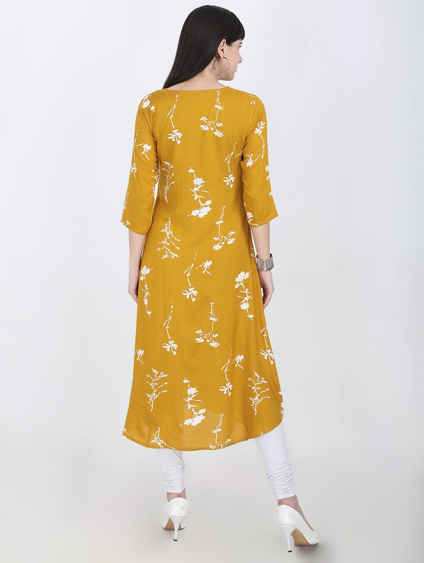 floral a-line kurta - 16715309 - Zoom Image - 3