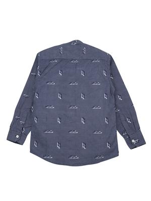 dark blue cotton shirt - 16716242 - Standard Image - 2