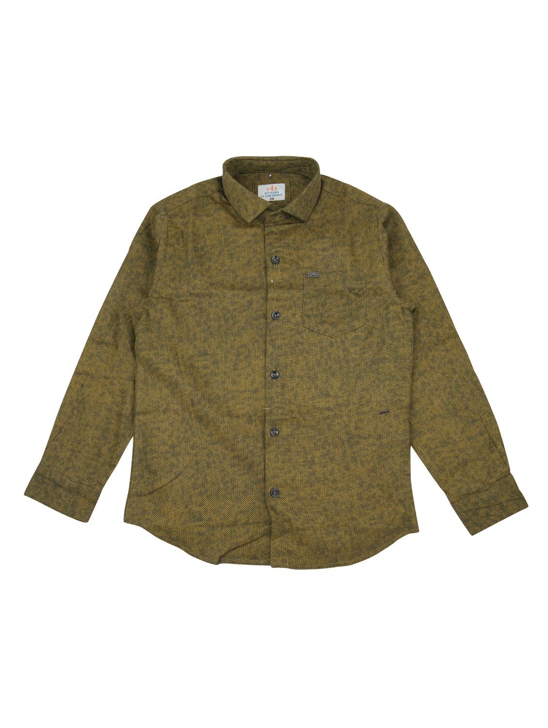 brown cotton shirt - 16716245 - Zoom Image - 1
