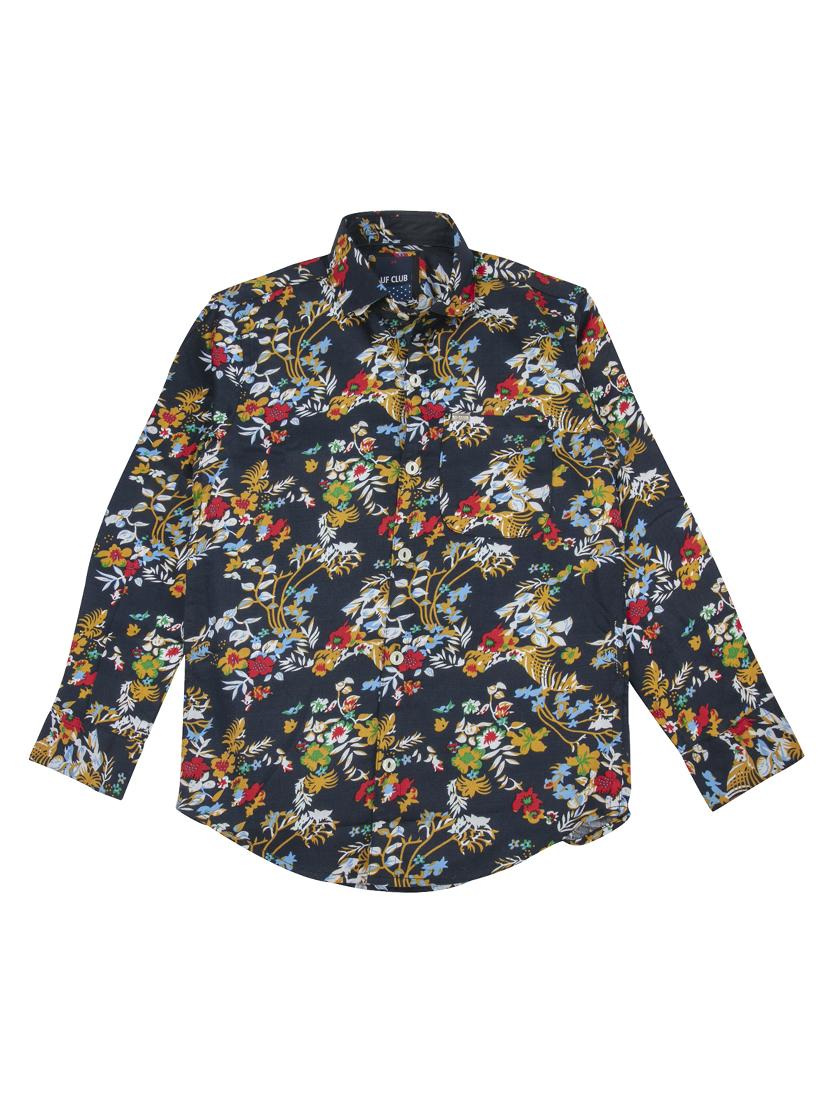 blue colored cotton shirt - 16716251 - Zoom Image - 1