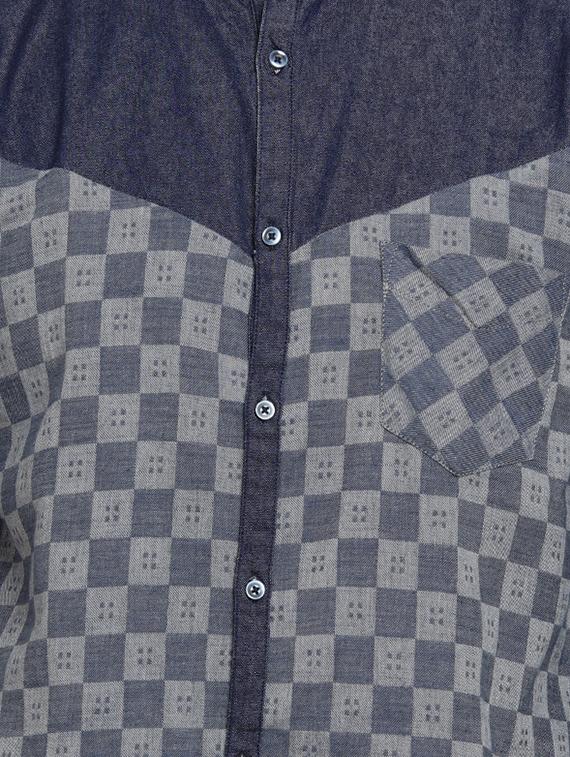 blue cotton casual shirt - 16716859 - Zoom Image - 5