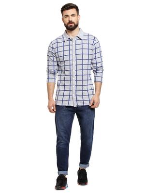 grey checkered casual shirt - 16716861 - Standard Image - 4