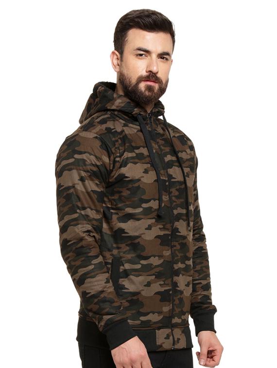 green cotton casual jacket - 16716865 - Zoom Image - 2