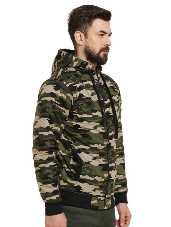 green cotton casual jacket - 16716866 - Zoom Image - 2