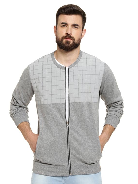 grey checkered casual jacket - 16716870 - Zoom Image - 1