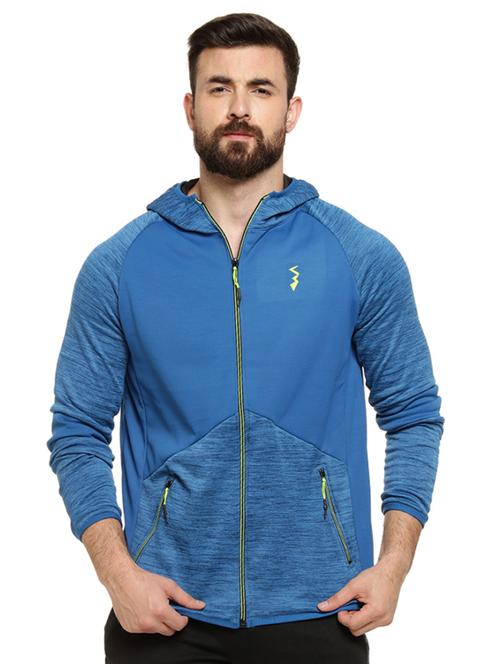 dark blue polyester casual jacket - 16716875 - Standard Image - 1