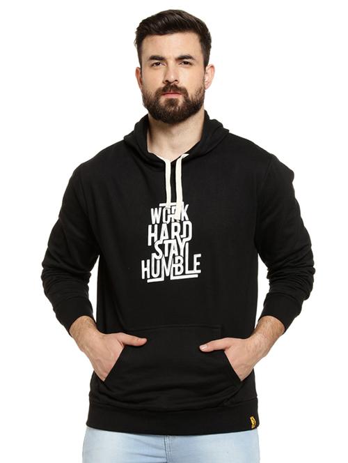 black chest printed sweatshirt - 16716877 - Standard Image - 1