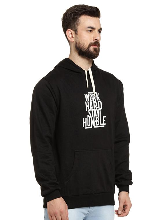 black chest printed sweatshirt - 16716877 - Zoom Image - 2