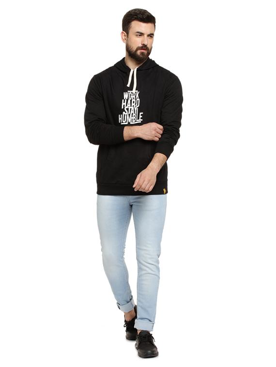 black chest printed sweatshirt - 16716877 - Zoom Image - 4