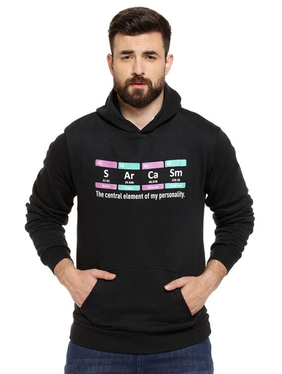 black chest printed sweatshirt - 16716885 - Zoom Image - 1