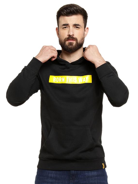 black chest printed sweatshirt - 16716888 - Zoom Image - 1
