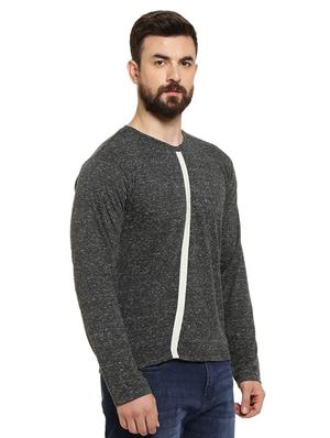 grey taped t-shirt - 16716900 - Standard Image - 2