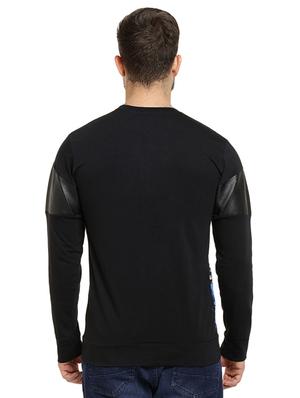 black front printed t-shirt - 16716902 - Standard Image - 3