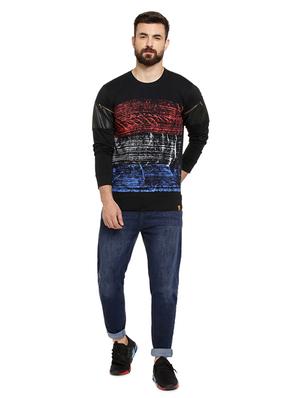 black front printed t-shirt - 16716902 - Standard Image - 4