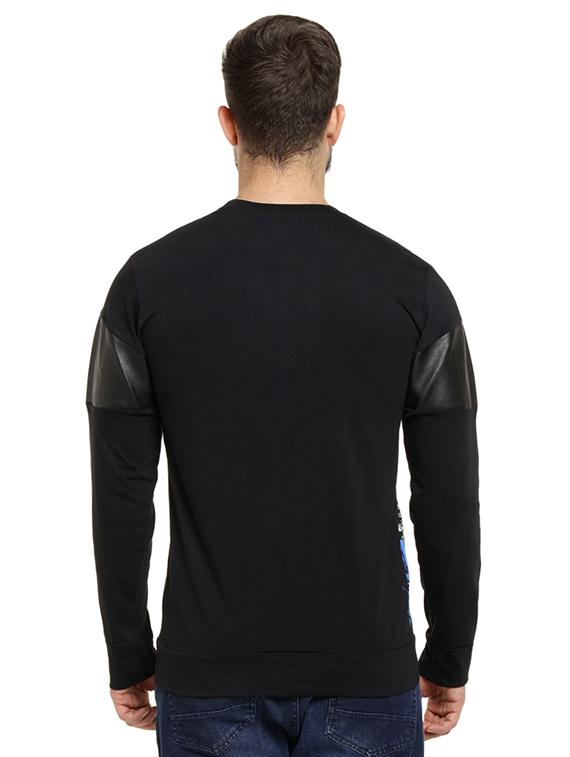 black front printed t-shirt - 16716902 - Zoom Image - 3