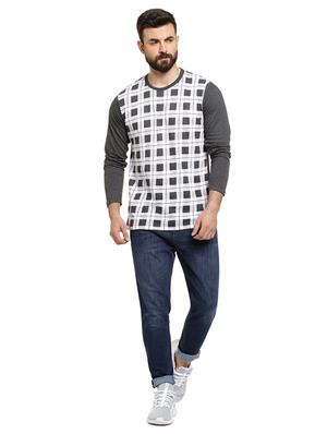 grey checkered t-shirt - 16716903 - Standard Image - 4