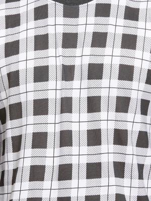 grey checkered t-shirt - 16716903 - Standard Image - 5