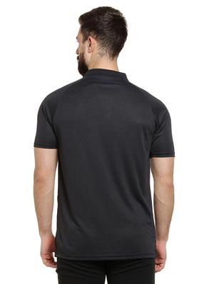 black printed polo t-shirt - 16716906 - Standard Image - 3