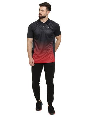 black printed polo t-shirt - 16716906 - Standard Image - 4
