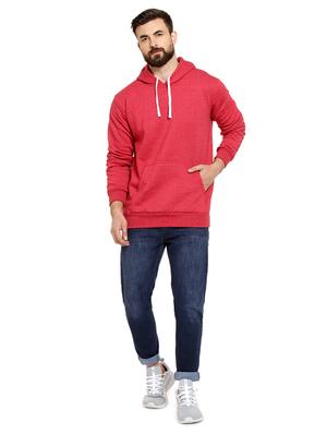 red solid hooded sweatshirt - 16716910 - Standard Image - 4