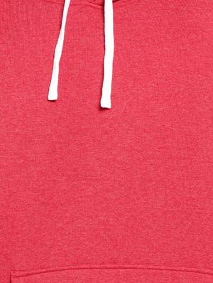 red solid hooded sweatshirt - 16716910 - Standard Image - 5