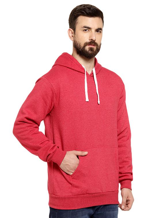 red solid hooded sweatshirt - 16716910 - Zoom Image - 2