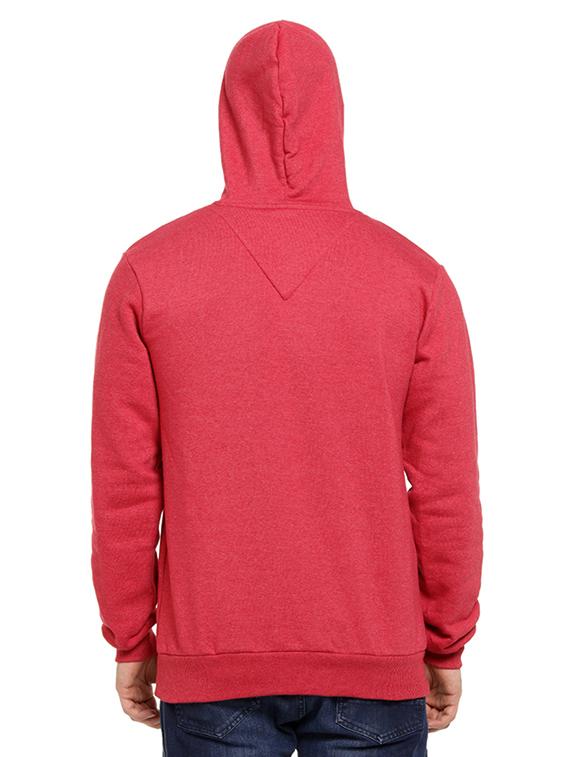 red solid hooded sweatshirt - 16716910 - Zoom Image - 3