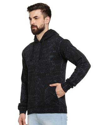 black printed hooded sweatshirt - 16716912 - Standard Image - 2