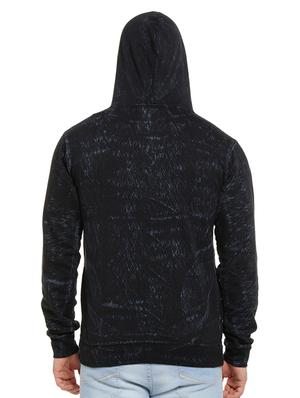 black printed hooded sweatshirt - 16716912 - Standard Image - 3