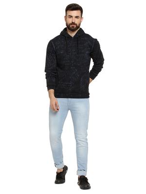 black printed hooded sweatshirt - 16716912 - Standard Image - 4