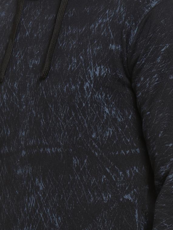 black printed hooded sweatshirt - 16716912 - Zoom Image - 5