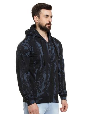 black printed hooded sweatshirt - 16716915 - Standard Image - 2