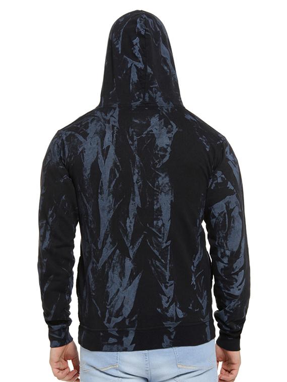 black printed hooded sweatshirt - 16716915 - Zoom Image - 3