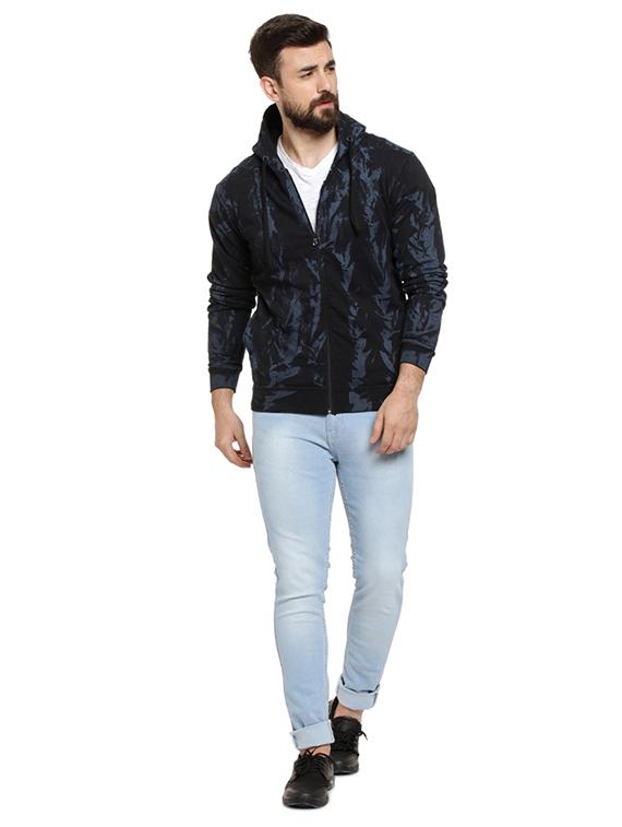 black printed hooded sweatshirt - 16716915 - Zoom Image - 4