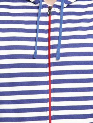 blue striped hooded sweatshirt - 16716917 - Standard Image - 5
