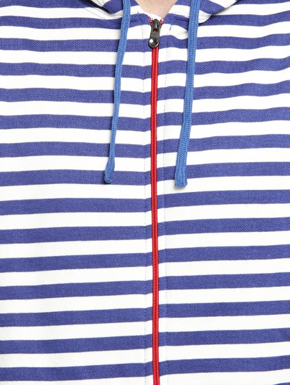 blue striped hooded sweatshirt - 16716917 - Zoom Image - 5