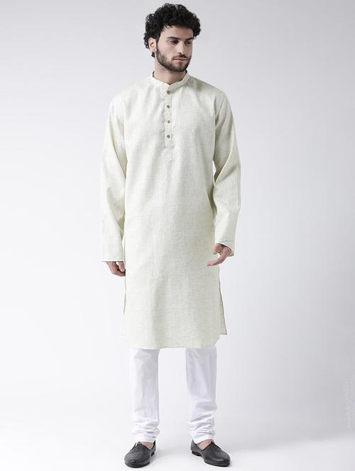 green solid long kurta - 16717076 - Standard Image - 1