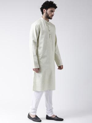 green solid long kurta - 16717076 - Standard Image - 2