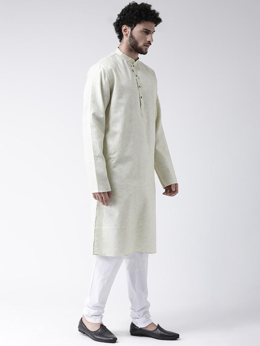 green solid long kurta - 16717076 - Zoom Image - 2