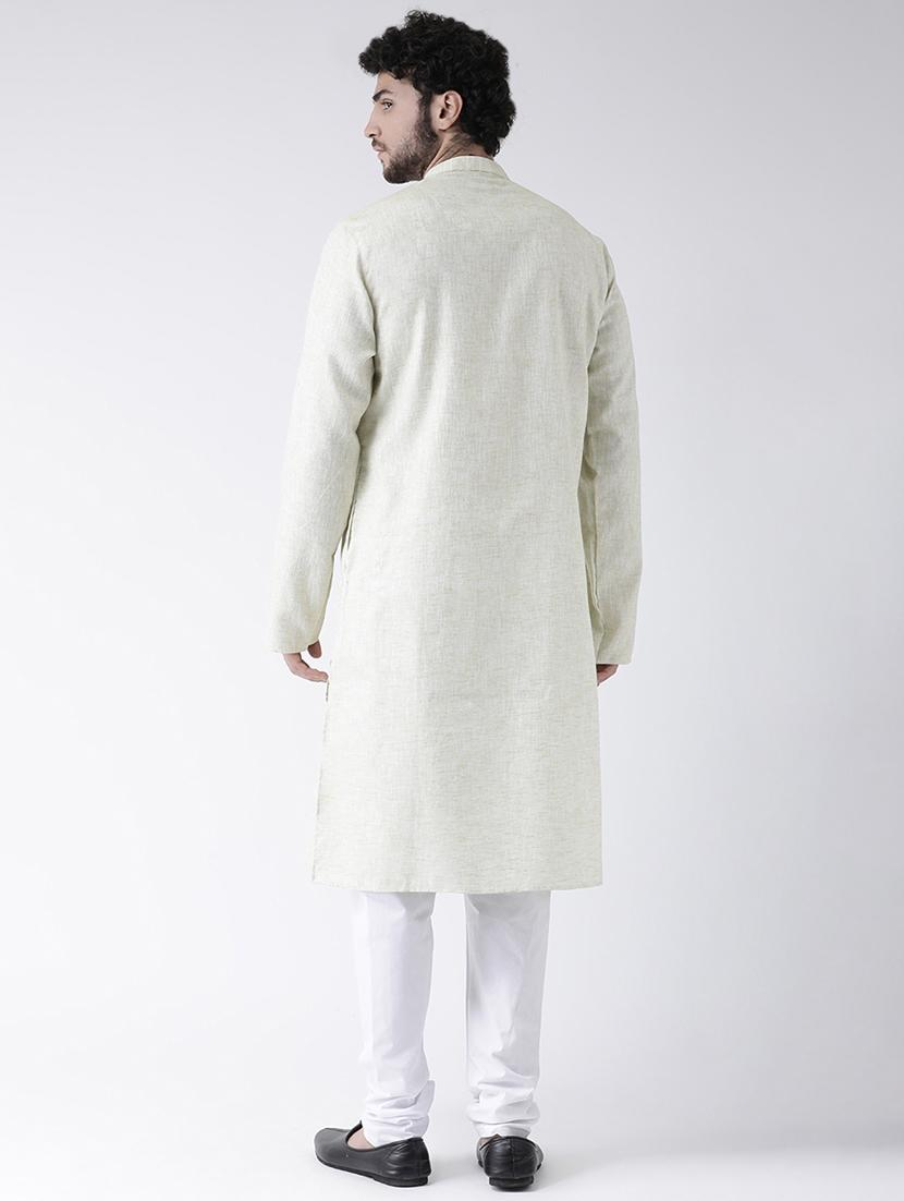 green solid long kurta - 16717076 - Zoom Image - 3