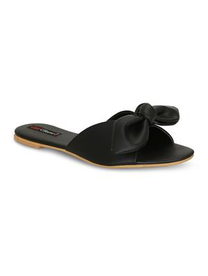 black slip on sandals - 16717332 - Standard Image - 2
