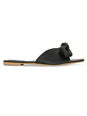 black slip on sandals - 16717332 - Standard Image - 3