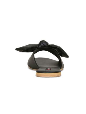 black slip on sandals - 16717332 - Standard Image - 4