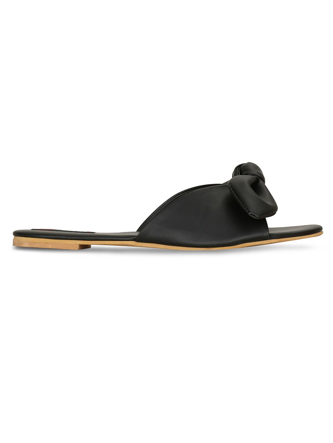 black slip on sandals - 16717332 - Zoom Image - 3